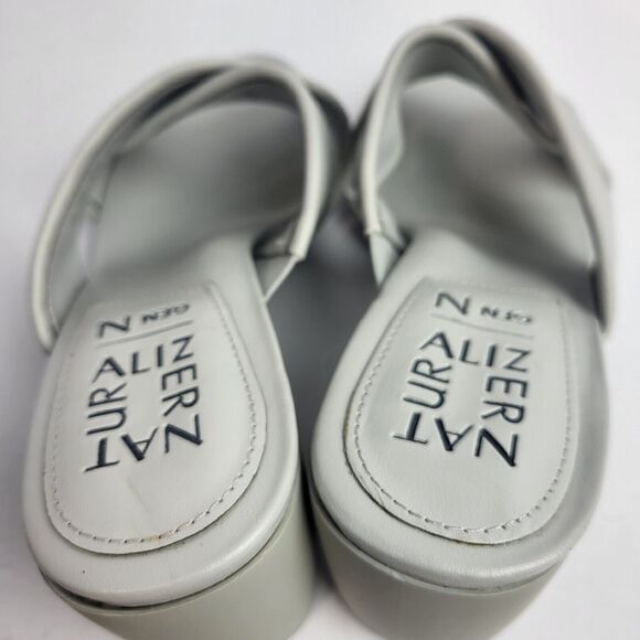 Naturalizer Women's Genn Rhythm Criss Cross Front Slip On Heels Shoes Gray 7.5 - Picture 6 of 11